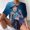 Women'S Casual Short Sleeve T-Shirt with K-Pop Demon Hunter Graphic Print Soft Breathable Fabric Regular Fit Round Neck Tee