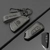 Valve Stems Caps For VOLKSWAGEN VW Fashion Zinc Alloy Leather Car Key Case Cover Shell For VW Volkswagen Golf 8 2020 SEAT Leon M QQ8