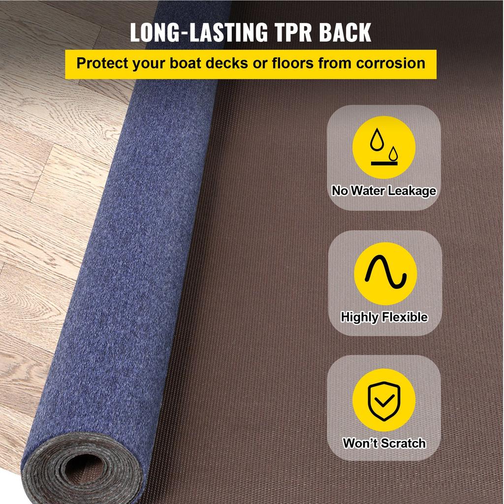 1.8 X 16 M Carpet, Patio Rugs, Polyester Fiber and Tpr Carpets, Non-Slip and Waterproof, for Terraces, Decks, Entrance Areas, Conservatories, Etc