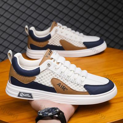 Mode Herrenschuhe 2025 Sommer Neue Mode Atmungsaktives Mesh Hohl Rutschfeste Sneakers Bequeme Weiche Sohle Leichte Nähte Freizeitschuhe