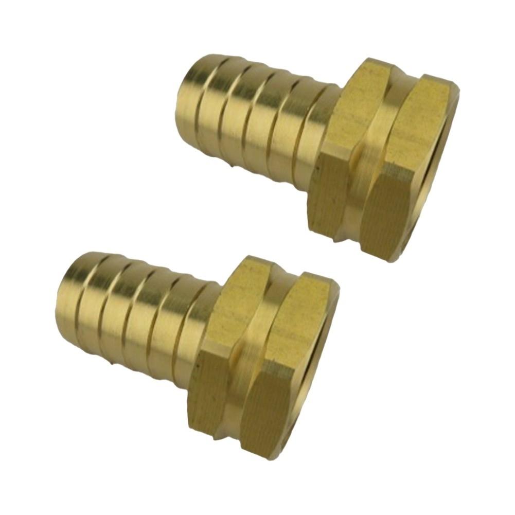 Reliable Brass Garden Hose Adapters 2 Piece Set with Barb and GHT Connections