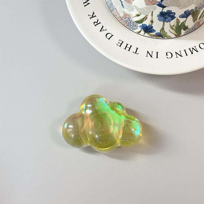 Korean Cloud Magnetic Phone Holder with Airbag and Finger Ring - Desktop Grip & Decoration