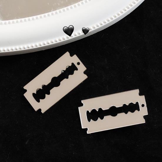 2/3/4Pcs Hair Pins, Gothic Style Razor Design Hairpins, Hair Clips for Bangs Side Hair, Halloween Cosplay Punk