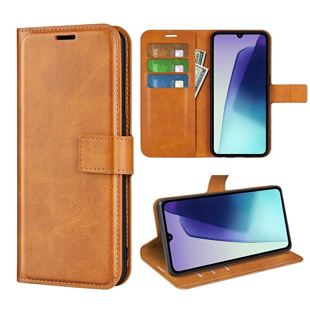 Für Xiaomi Poco C75 4G/Redmi 14R 5G/14C 4G Ständer Hülle Kratzfest Kalbsleder Textur Leder Handyhülle