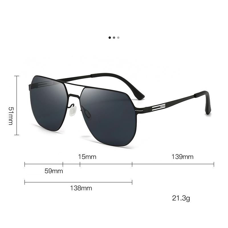 Ultra Light Sunglasses For Men, Square Gradient Glasses For Driving, Fishing Sunglasses For Men, 5134