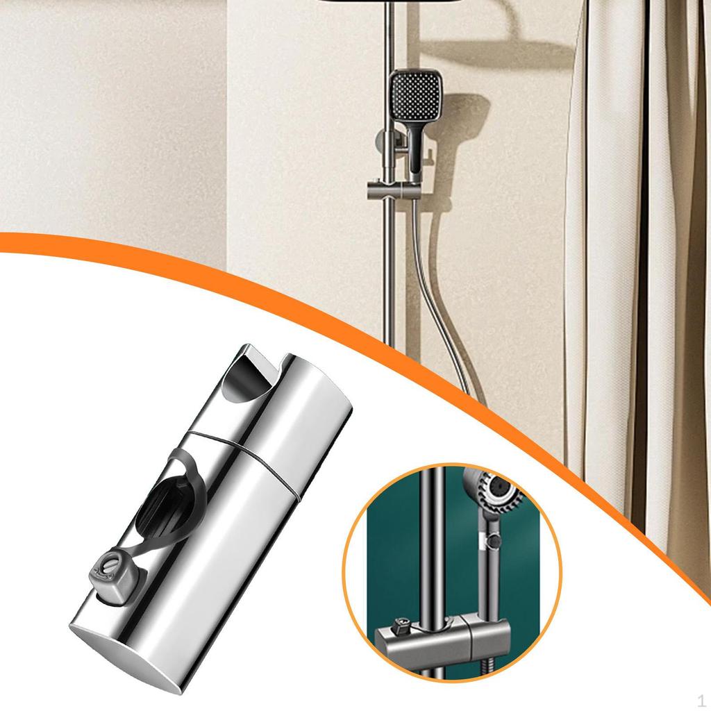 Adjustable Shower Head Holder for Slider Bar with Rotation Feature