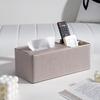 Leder-Taschentuchbox mit Fernbedienungs-Organizer