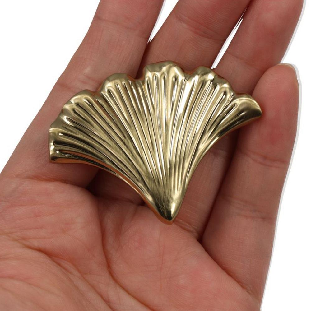 Neo-Chinese Style Cabinet Knob Ginkgo Leaf Shape Cupboard Handle Simplicity Drawer Knobs Wardrobe