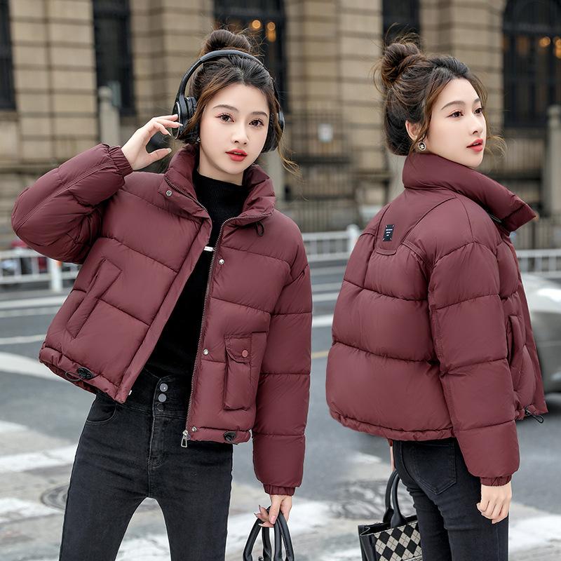 Cotton Jacket Women's Short Loose Stand-up Collar New Padded Jacket Women's Winter 2025 Thickened Cotton Jacket