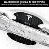 4PCS Car Door Handle Protection Sticker Emblem Car Decoration Styling For Tesla Model 3 Model X S 2016-2020 Decals TM3 TMX TMS Decal
