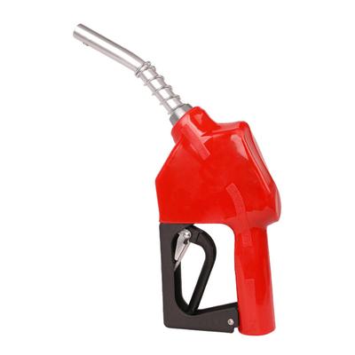 Bico de Combustível com Desligamento Automático, Bico de Gasolina de Liga de Alumínio com Entrada de 1" e Saída de 13/16", Vermelho