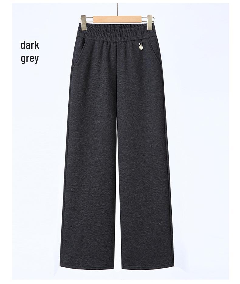 Mom's High-Waisted Velvet Wide-Leg Pants: Autumn/Winter 2025 Style for Middle-Aged & Elderly Women