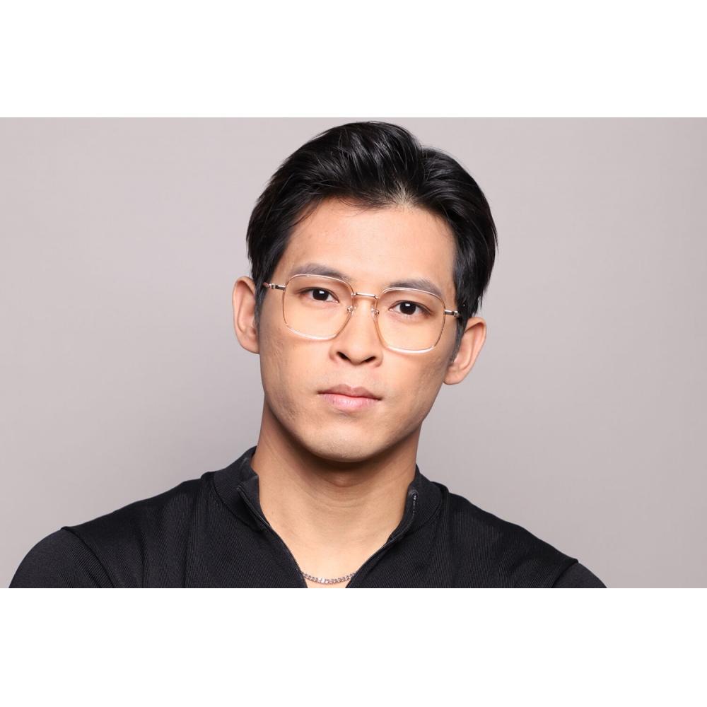 Full Rim Square Brown Gold Smartbuy Collection Felt Mtr 90e Fashion Unisex Eyeglasses