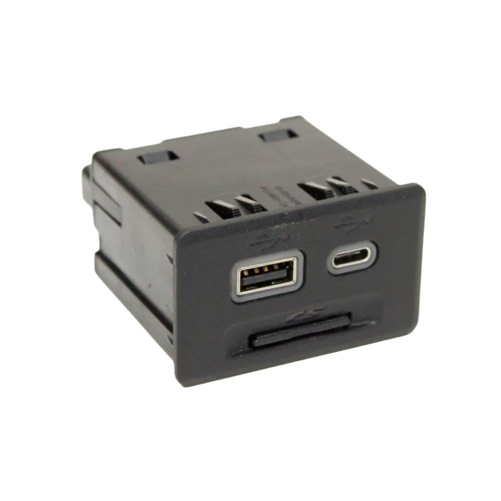 USB Audio Auxiliary Jack Receptacle Assembly For GMC Sierra 1500 Acadia Cadillac