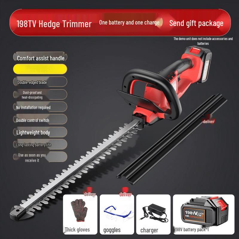 ZCANZ Portable Brushless Rechargeable Hedge Trimmer CN Plug (adapter Included)