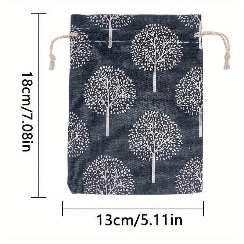 1 Set/20 Pcs Charming Gray Tree of Life Bundle Mouth Drawstring Bags - Enchanting Decoration for Party & Birthday Celebrations, Great for Weddings