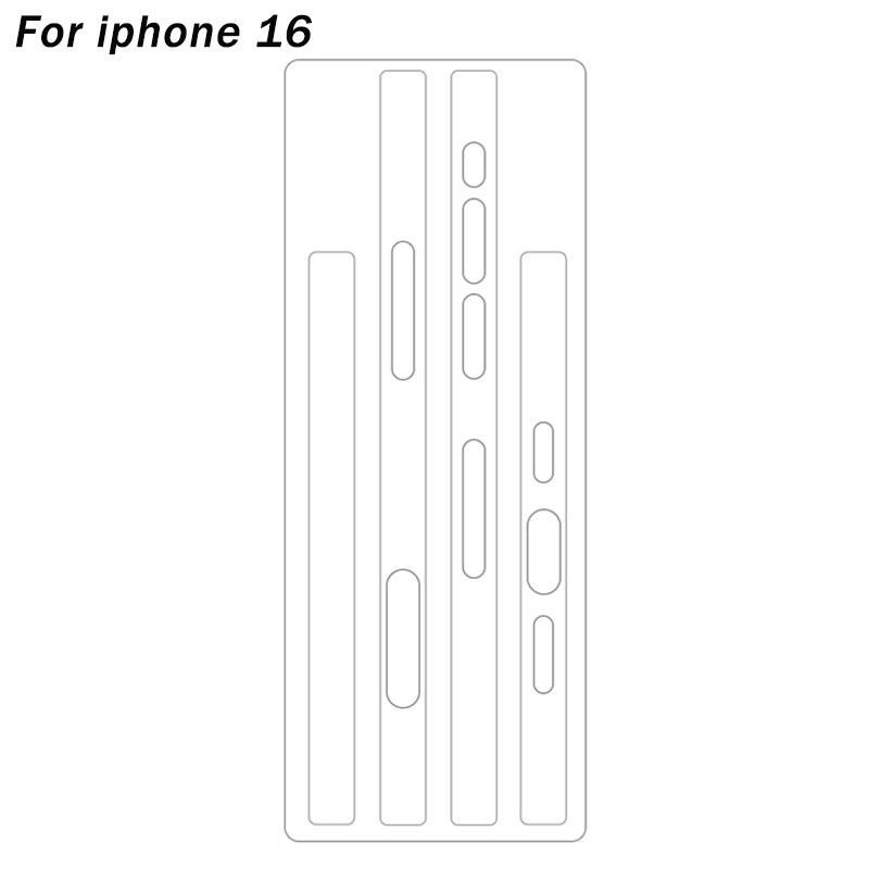 1-3Set Side Hydrogel Film For iPhone 16 15Pro Max 16Plus 14Plus 14 13Pro Max HD Clear Anti Scratch Border Frame Screen Protector