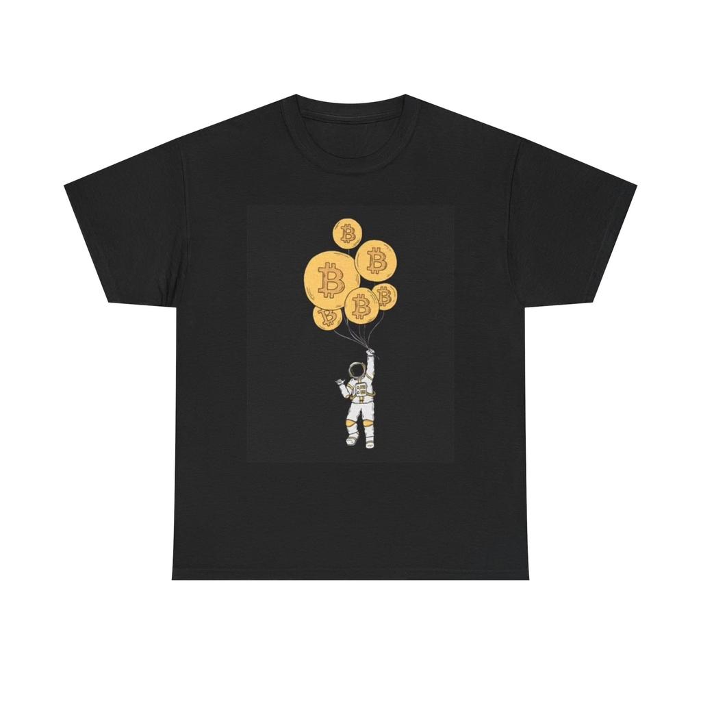 Men's and Women's T-shirts Bitcoin Astronaut To The Moon Crypto Unisex Heavy Cotton Tee