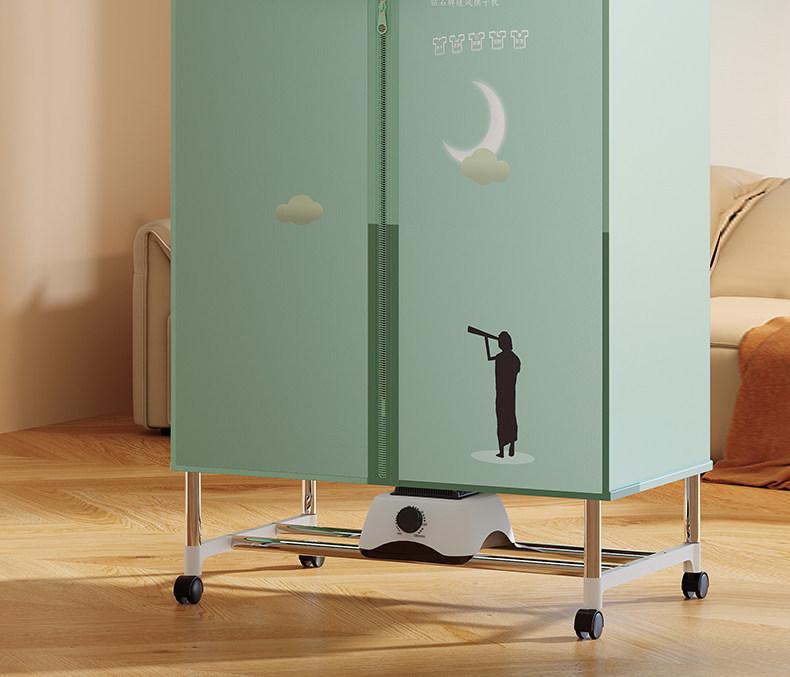 Compact Red Double Happiness Clothes Dryer: Quick-Dry, Foldable Wardrobe Air Dryer