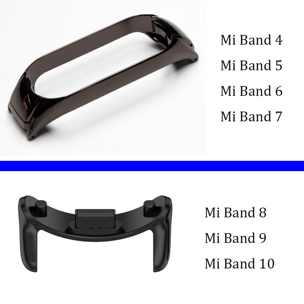 Adjustable Wristband for Xiaomi Mi Band 10 9 8 7 6 5 Wrist Strap Miband Replacement Bracelet Metal Bling Accessories Smartwatch