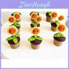 Knitted Sunflower Pot Plant Creative Décor For Your Home