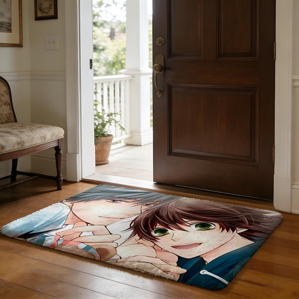 JJunjou Romantica Anime Floor Mat Soft Flannel Absorbent Mat Non-Slip Rug Home Bedroom Bathroom