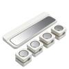 1 Set Smooth Wire Management Pad Keeper Adjustable Magnetic Cable Clips Power Cord Storage Rack Holder Under Desk For Home