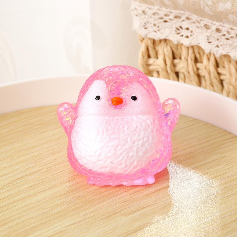 

ElegantNew Maltose Little Penguin Pinch Music Decompression Slow Rebound Simulation Cute Toy розовый