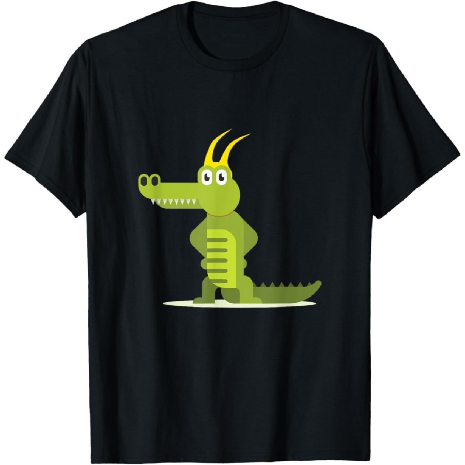Alligator Lokigator Croki Horned God of Mischief Crocodile T-Shirt(1) S