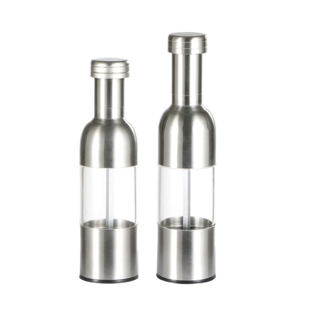 304 Stainless Steel Pepper Grinder Table Black Pepper Grinding Bottle Home Hotel Western-style Steak Seasoning Bottles and Cans