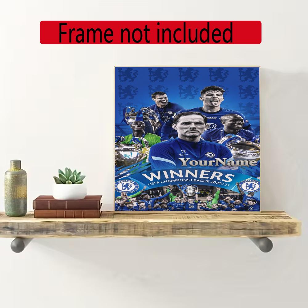 Chelsea Fc Personalized Text Diamond Painting Round Diamond Mosaic Rhinestones Diamond Embroidery Craft Kit Wall Decor Without Frame