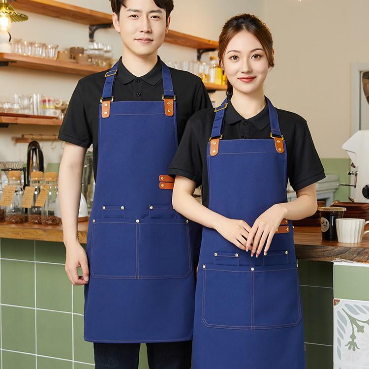 Waterproof Oil-Resistant Neck-Hanging Apron for Baristas, Nail Art, and Catering - Women's Special Use Kitchen Apron.