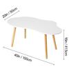 Small Coffee Table, Mid Century Modern Tea Table, Living Room Center Minimalist Display Coffee Table with Cloud