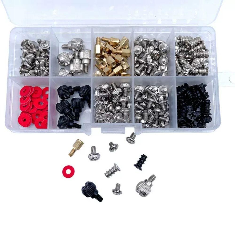 228pcs Computer Repair Bolt Assortment Kit Hardware Tools Washer Assortment Kit  Computer DIY