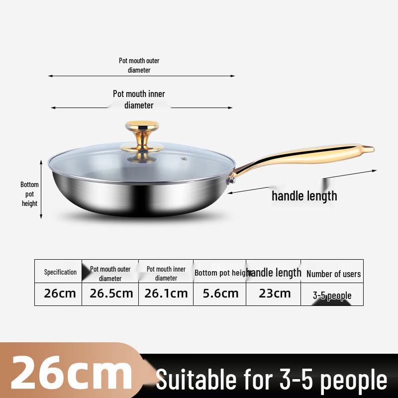 

Yoshida Craftsman 26CM 316 Stainless Steel Frying Pan with Lid