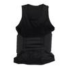 Dovhmoh Men's Rib Protector Padded Compression Shirt Training Vest with 3 Pads, Protective Gear for Soccer, Football, Basketball, Hockey, Size L