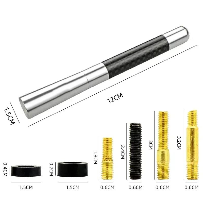 

8CM 12CM Carbon Fiber Car Roof Radio Antenna for Skoda Fabia Enyaq Citigo KODIAQ OCTAVIA KAROQ RAPID Roomster Auto Accessories ROOMSTER