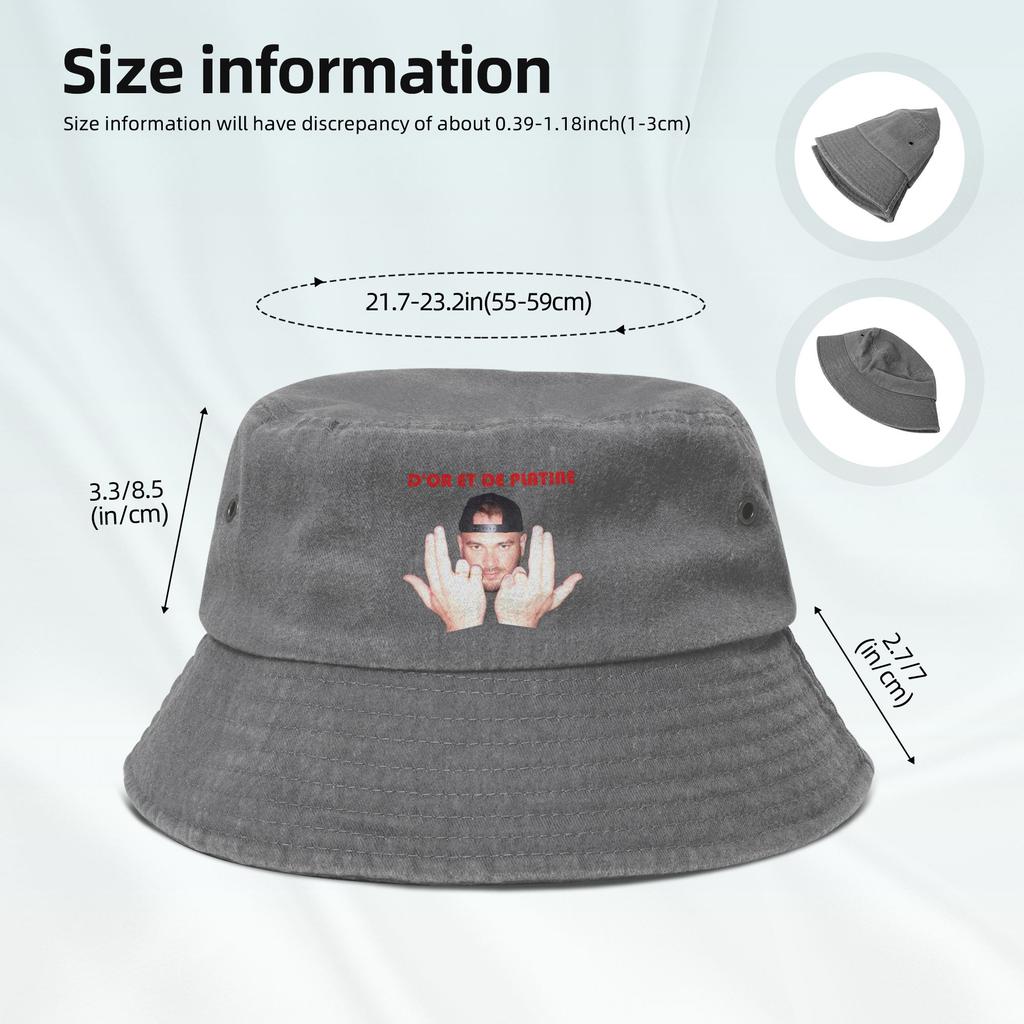 Men  Washed Denim Bucket Hat Jul Gold And Platinum Spring Headwear Foldable Outdoor Fishing Hat  Irish Country Hat Birthday Gift