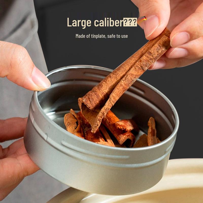 Magnetic Kitchen Spice & Grain Storage Tin Set