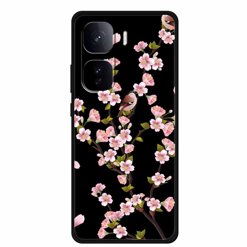 Black Silicone Case For Vivo iQOO Neo 10 Pro Plus Case Cartoon Coque Soft Back Cover For Vivo iQOO Neo 9s Pro Plus Case Funda