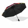 1pc Retro Microphone Automatic Open/Close Umbrella - Portable Collapsible Umbrella with 8-Rib Stability, Fashion Lovers Yy251017150