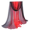 Silk Scarf Light Weight Practical Portable Women Chiffon Scarves for Daily Wear
