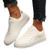 2025 Spring New Versatile White Shoes Women's Summer Sports Flat Casual Plus Size Comfort Plate Shoes