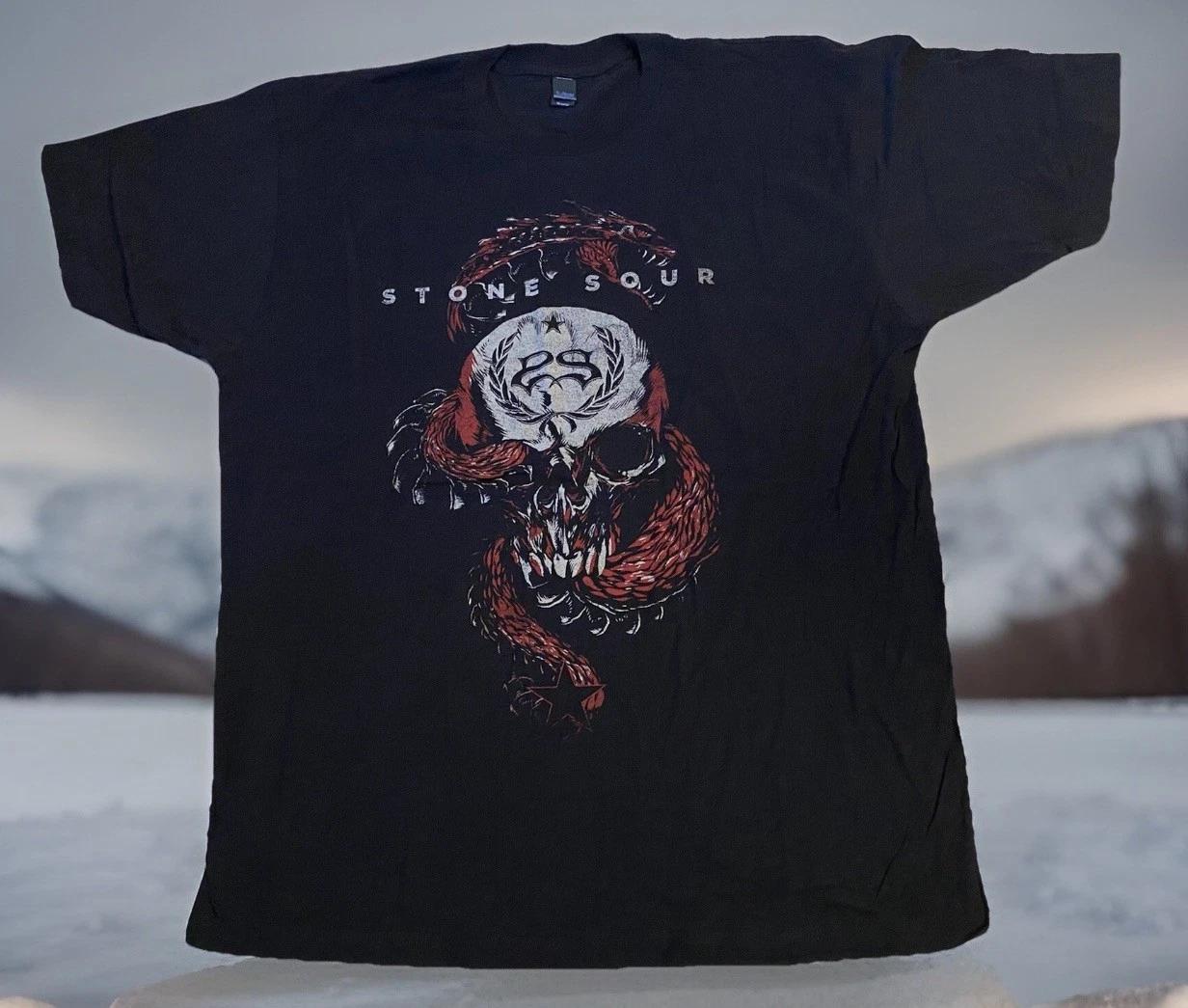 2XL STONE SOUR 2018 Tour T-Shirt NEW Concert Metal XXL Dragon Skull Snake 4XL
