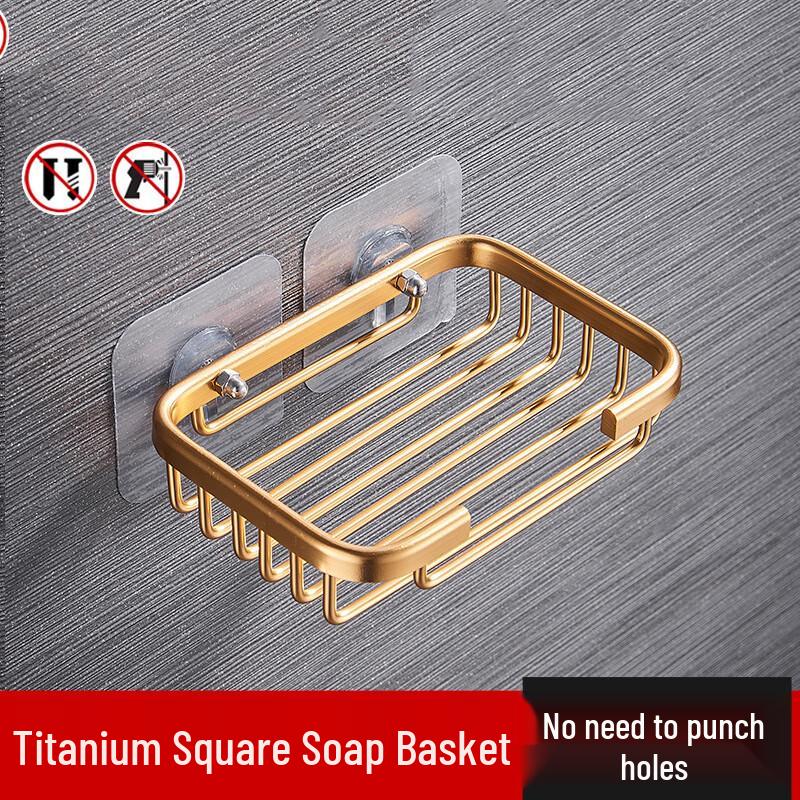 DANLE No-Drill Suction Cup Soap Dish (2-Pack)