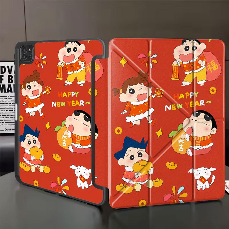 

Cute Cra-yons Shin-chans Anime Tablet Case For iPad Pro 11th 10th 9th 8th 7th 12.9inch Mini 6 7 Air 4 5 M3 M2 1 2 M4 11inch Pro iPad Mini 7 8.3