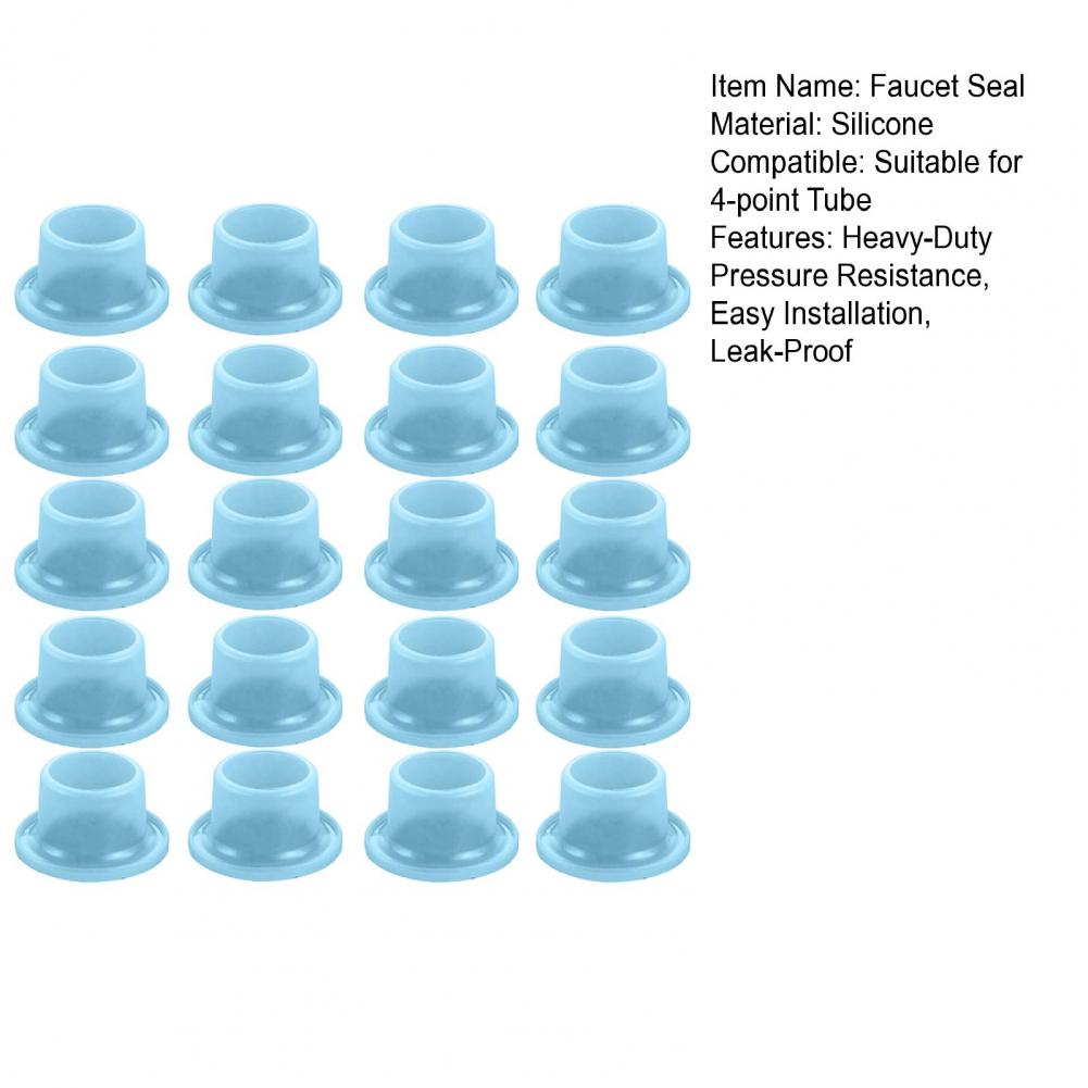 20/60Pcs Faucet Seal Leak-Proof Silicone Gasket Sealing Ring Replacement Gasket Valve Threaded Pipe Hose Tools For 4-point Tube