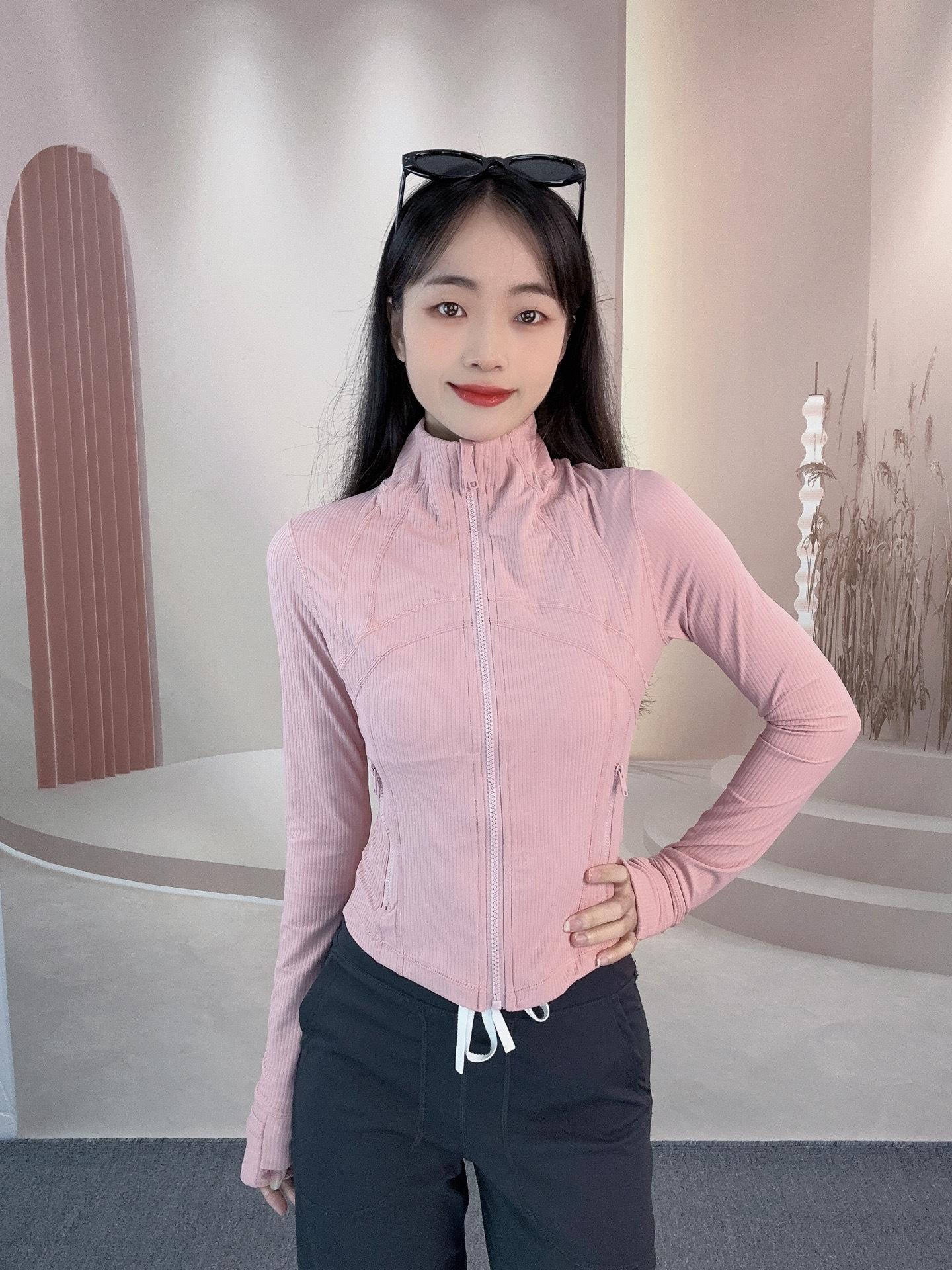 

Women s Slim Fit Quick-Dry Stand-Up Collar Sport Jacket - Nude Feeling Long Sleeve Yoga Outerwear EU Size 12