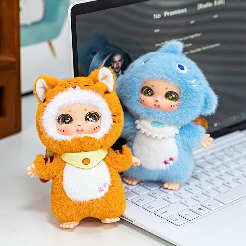 15cm Kawaii Cute Animals Vinyl Face Plush Playthings Dinosaurs Penguins Sharks Pendant Gift Idea ideal for Animal Enthusiasts Children Hang Bag
