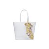 New VERSACE JEANS COUTURE Synthetic Leather Tote Bag, Shopping Bag, Handbag, Shoulder Bag Large Women's White 74VA4BAF-ZS467-003